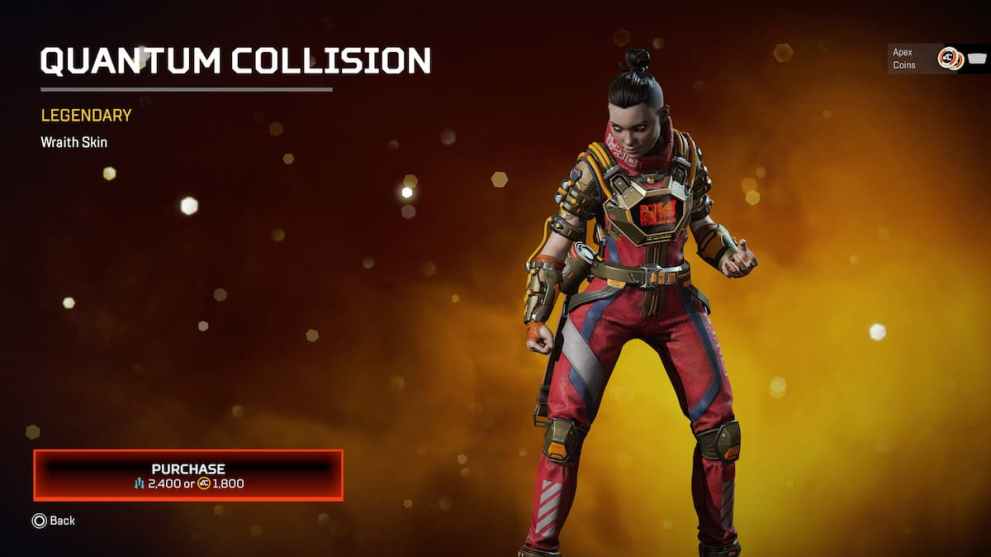 Quantum Collision Legendary Wraith Skin