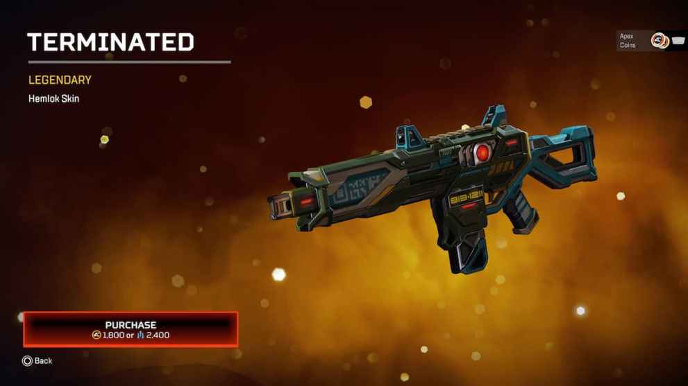 Terminated Legendary Hemlok Skin