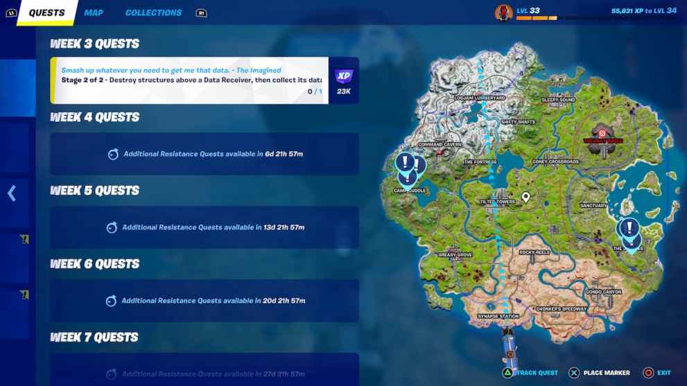 Fortnite Chapter 3 Season 2 Data Receiver Locations