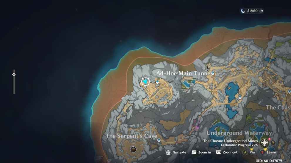 Genshin Impact Miner's Key Gate Location Map