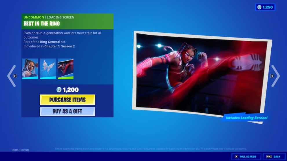 best in the ring loading screen in fortnite