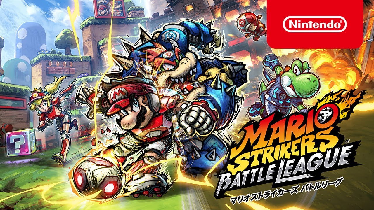 mario strikers battle league key art