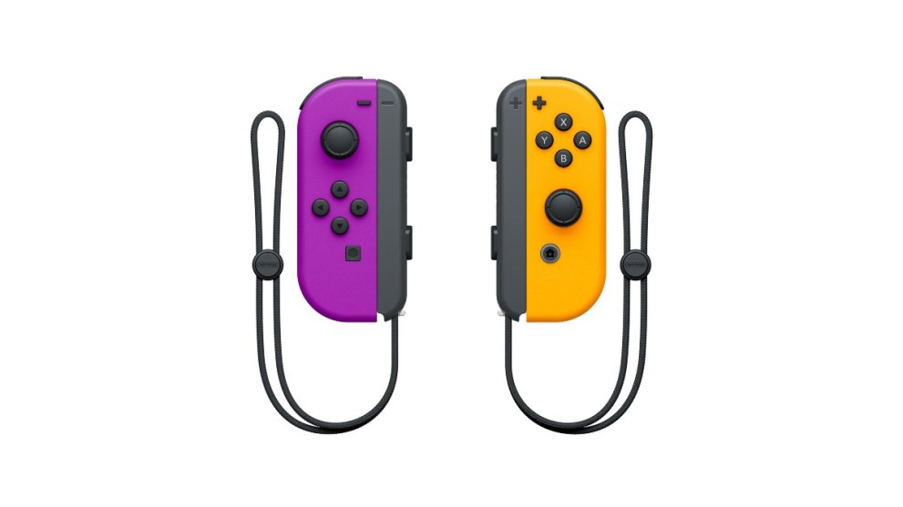 Neon Purple And Orange Joy-Con