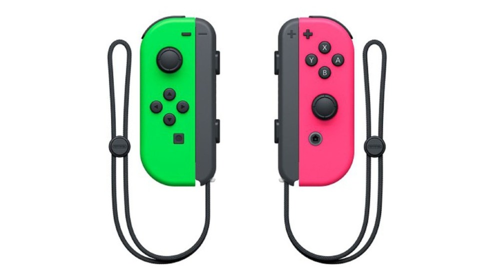 Splatoon 2 Neon Pink and Green Joy-Con