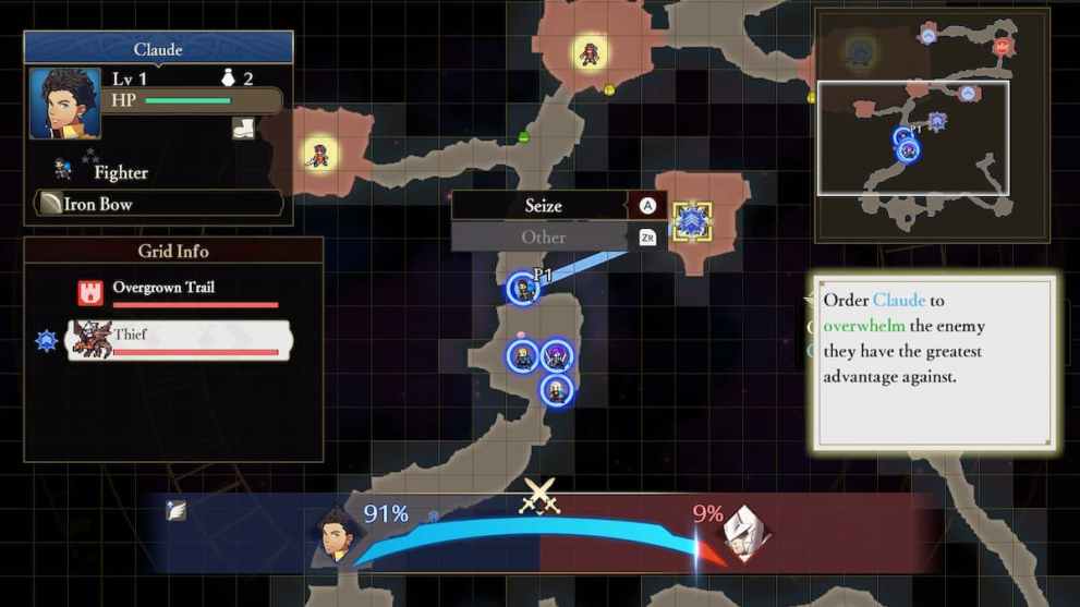 map screen in fire emblem warriors: three hopes