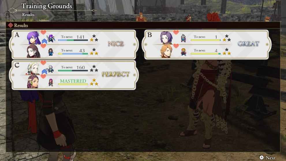 training in fire emblem warriors: three hopes