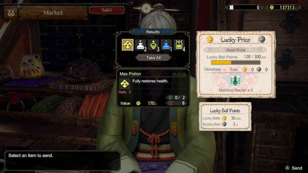 lucky prizes in monster hunter rise: sunbreak