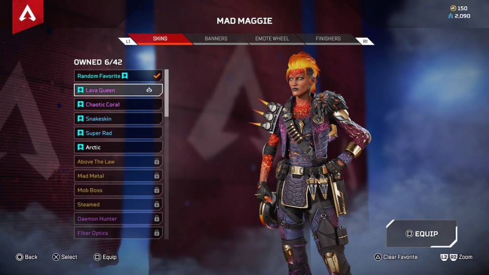 Mad Maggie Lava Queen Epic Skin