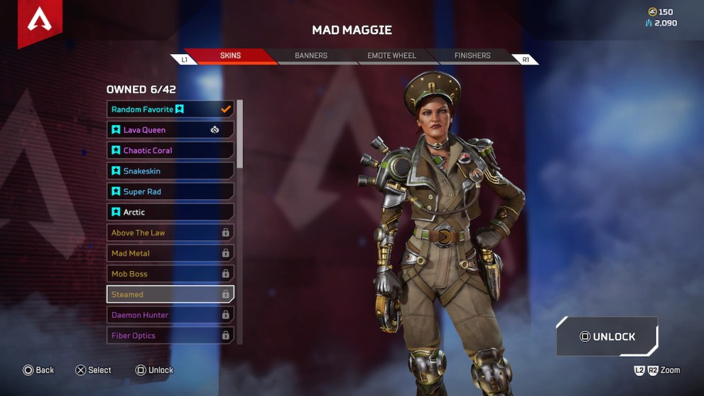 Mad Maggie Steamed Legendary Skin