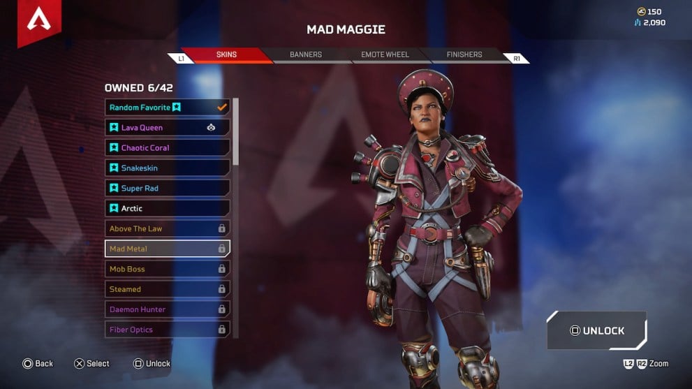 Mad Maggie Mad Metal Legendary Skin