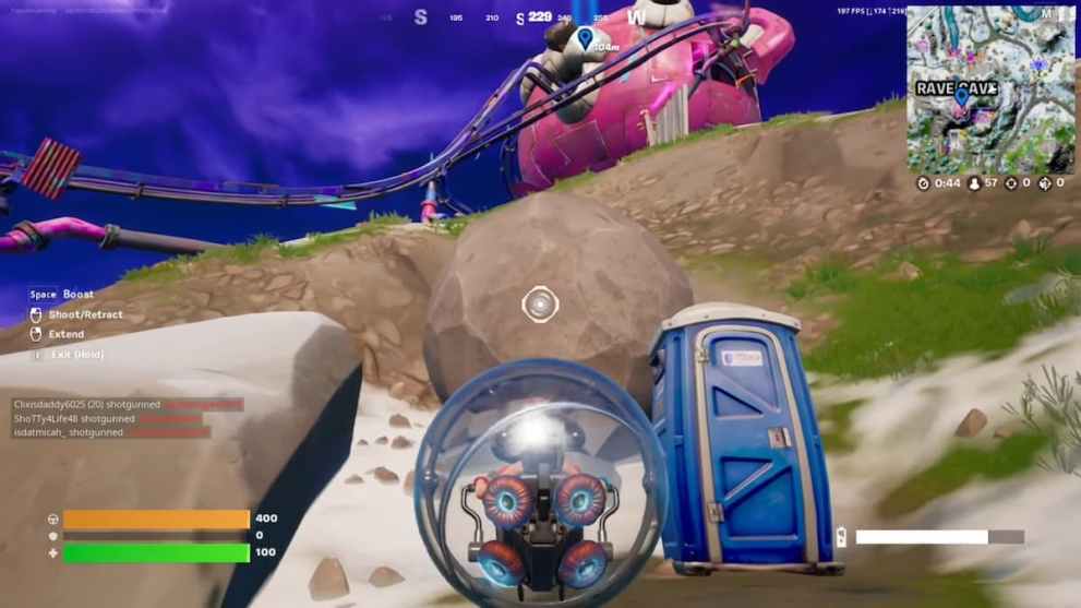 Runway Boulder in Fortnite