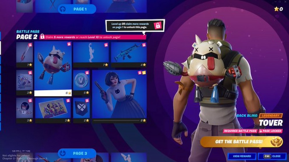 fortnite chapter 3 season 3 battle pass page 2 rewards