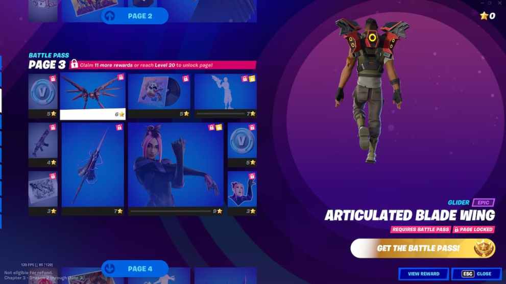 Fortnite Chapter 3 Season 3 Battle Pass Page 3 Rewards