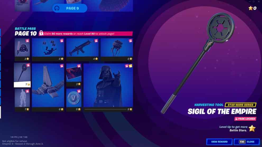 Fortnite Chapter 3 Season 3 Battle Pass Page 10 Rewards