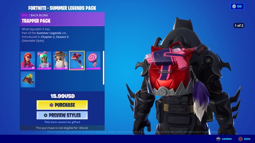 Trapper Pack Back Bling