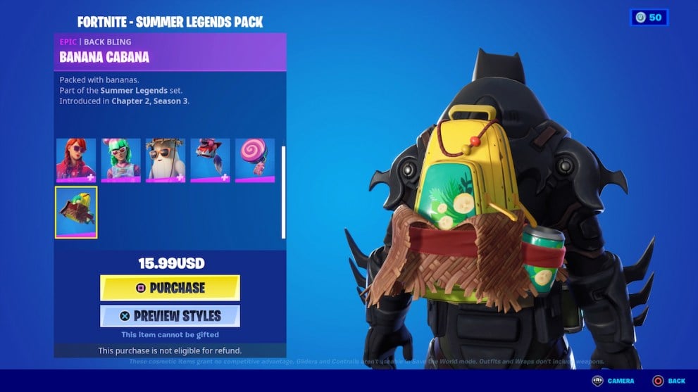 Banana Cabana Back Bling