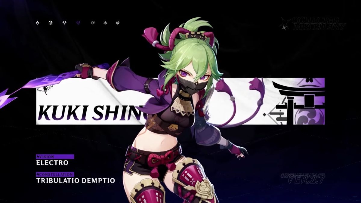 Genshin Impact Kuki Shinobu