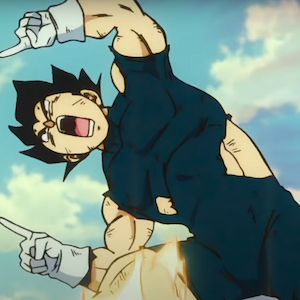 Vegeta doing the Fusion pose