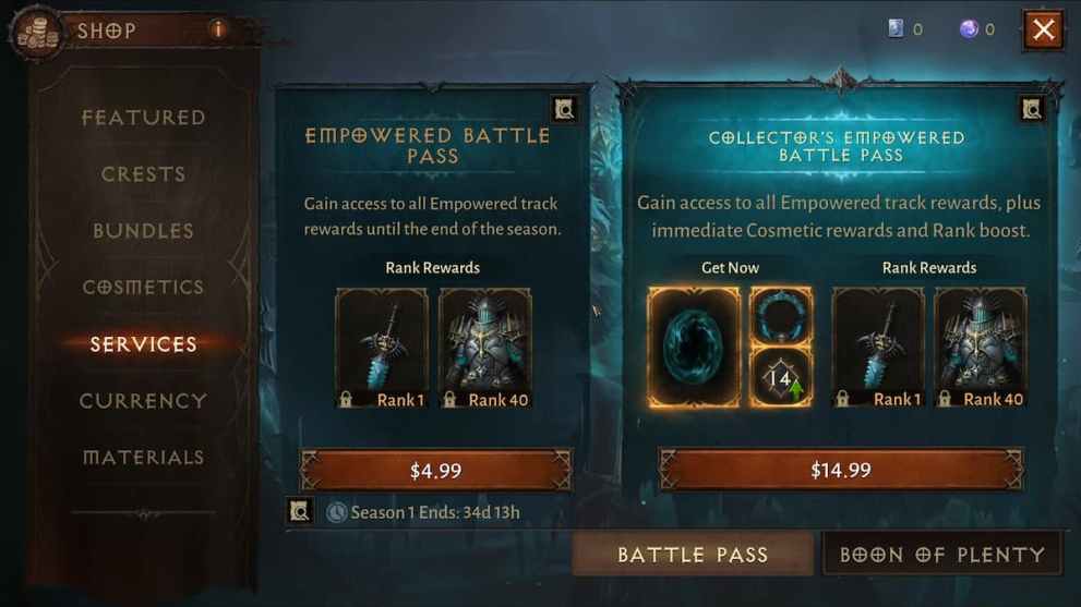 Diablo Immortal Battle Pass