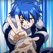 Jellal using a power move in battle uniform