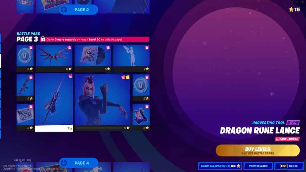 fortnite dragon rune lance unlock on the battle pass