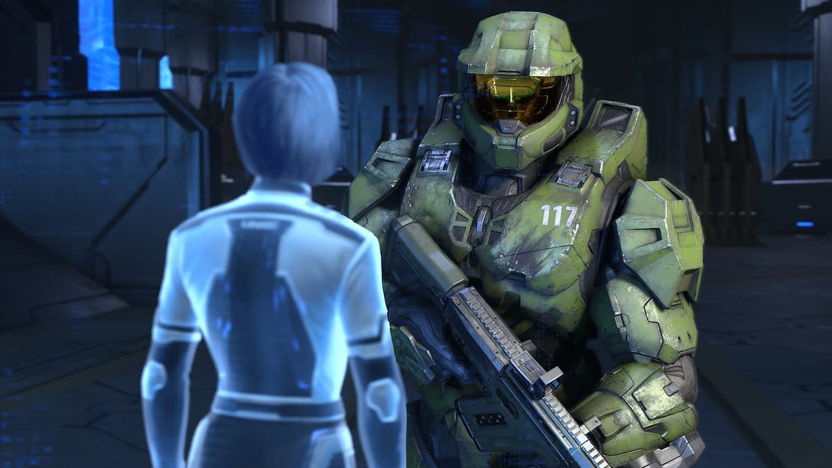 master chief talking to cortana