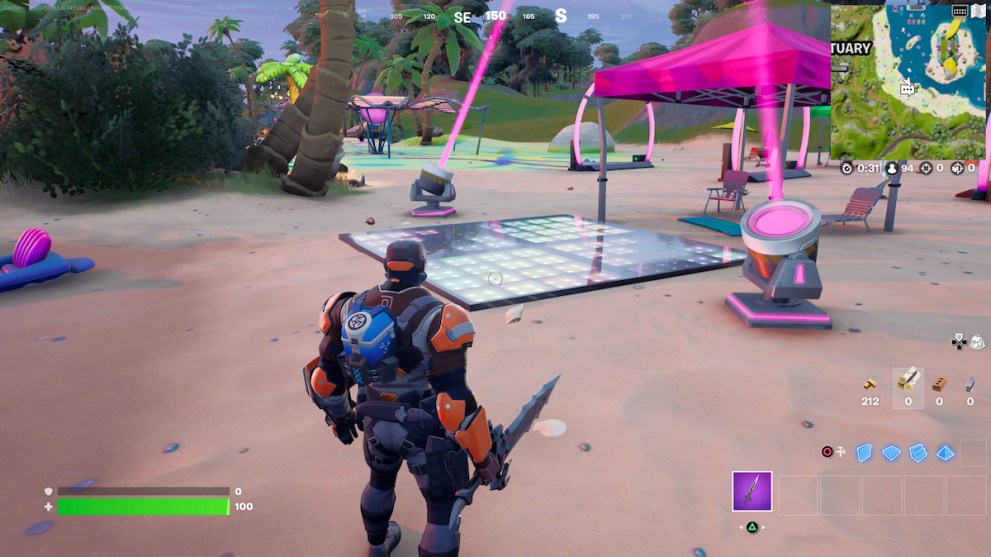 Fortnite Beach Promotional Dance Floor