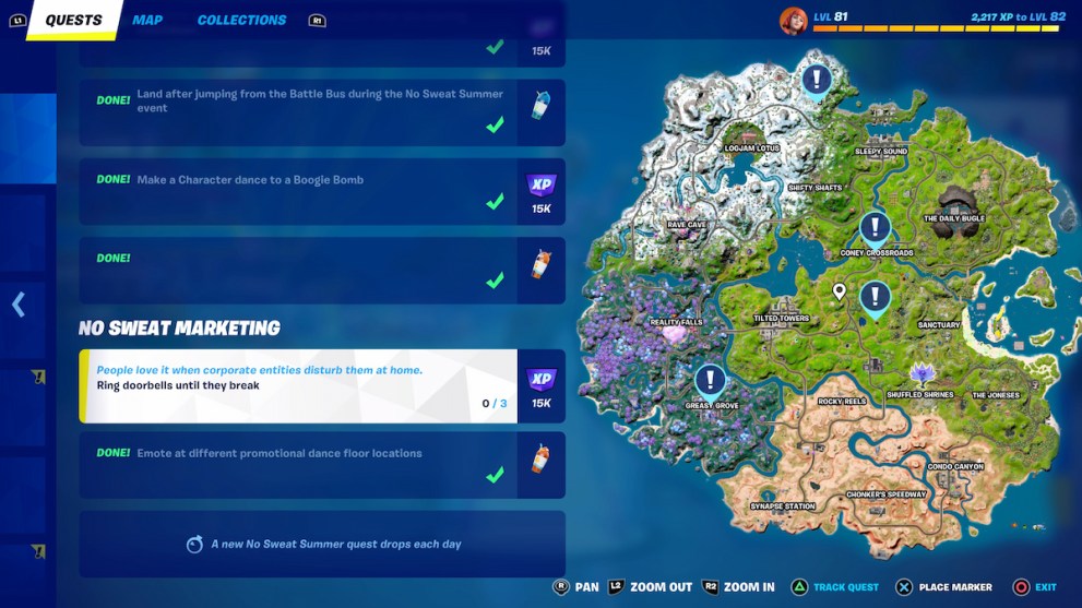 Fortnite Doorbell Map Locations