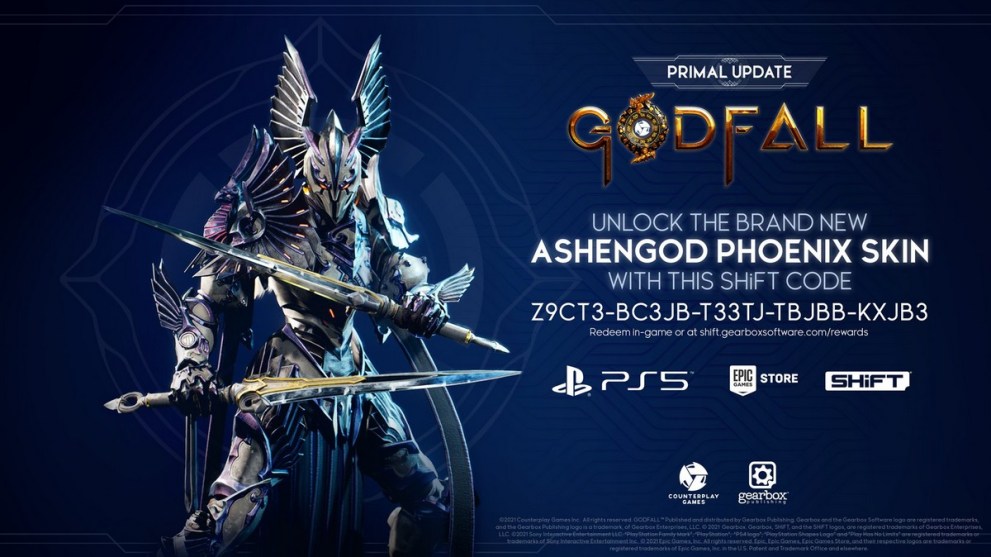 Godfall SHiFT code Ashengod Phoenix Skin