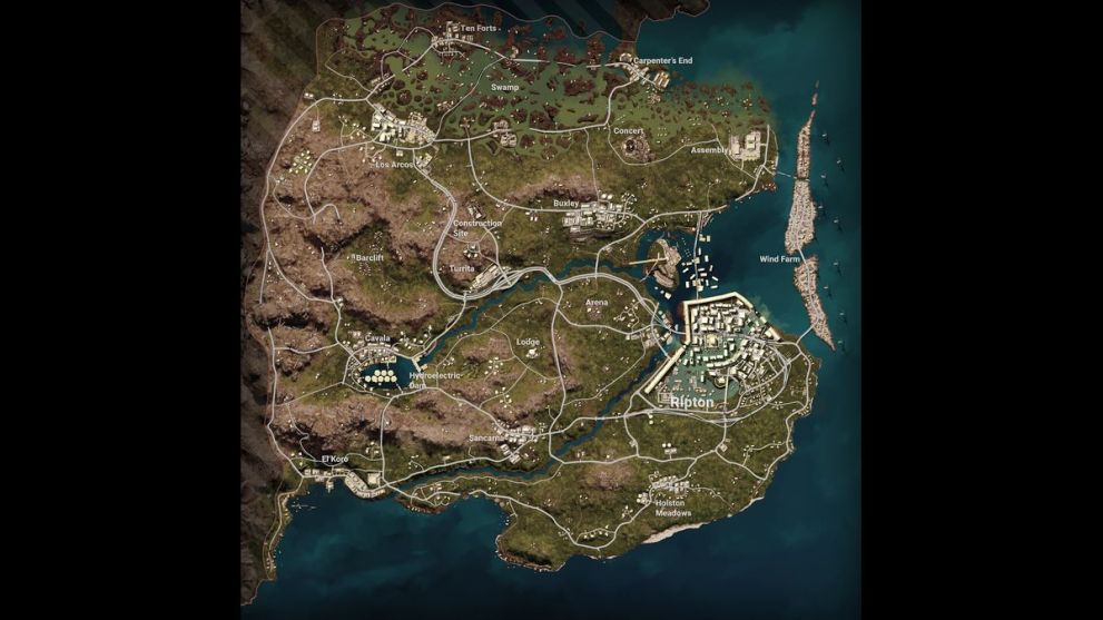 Deston Map in PUBG