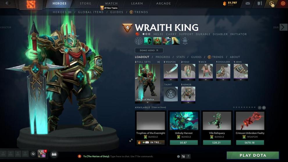 Wraith king has two lives... sometimes three or four... what's not to like? 