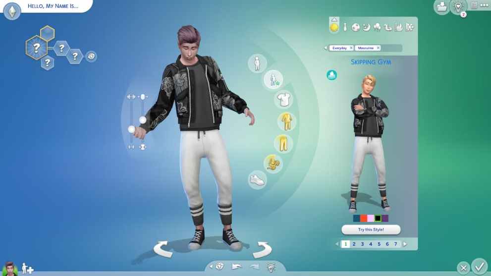 The Sims 4 CAS