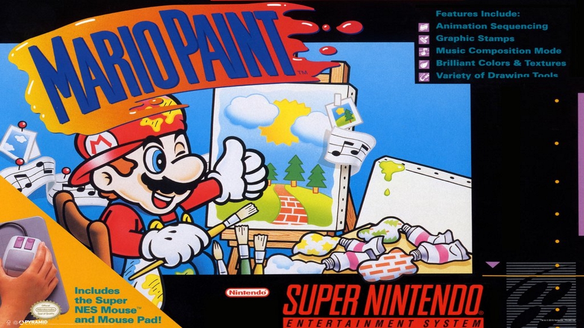 mario paint box art