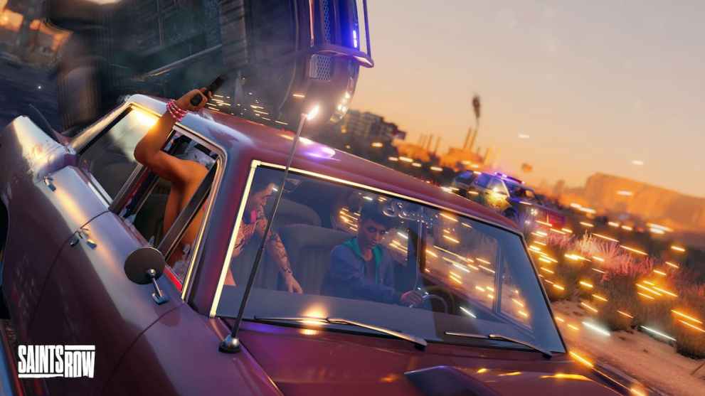 saints row car chase