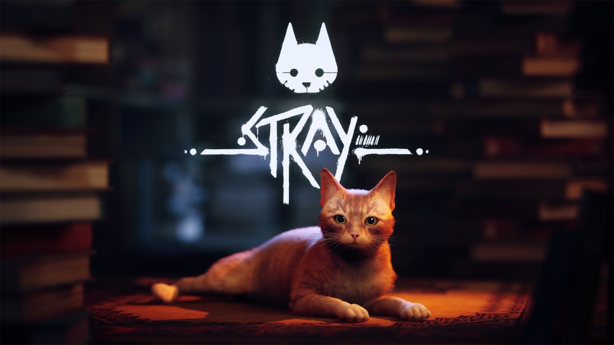 stray key art and logo