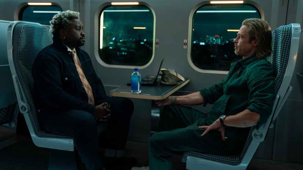 Brian Tyree Henry and Brad Pitt in Bullet Train