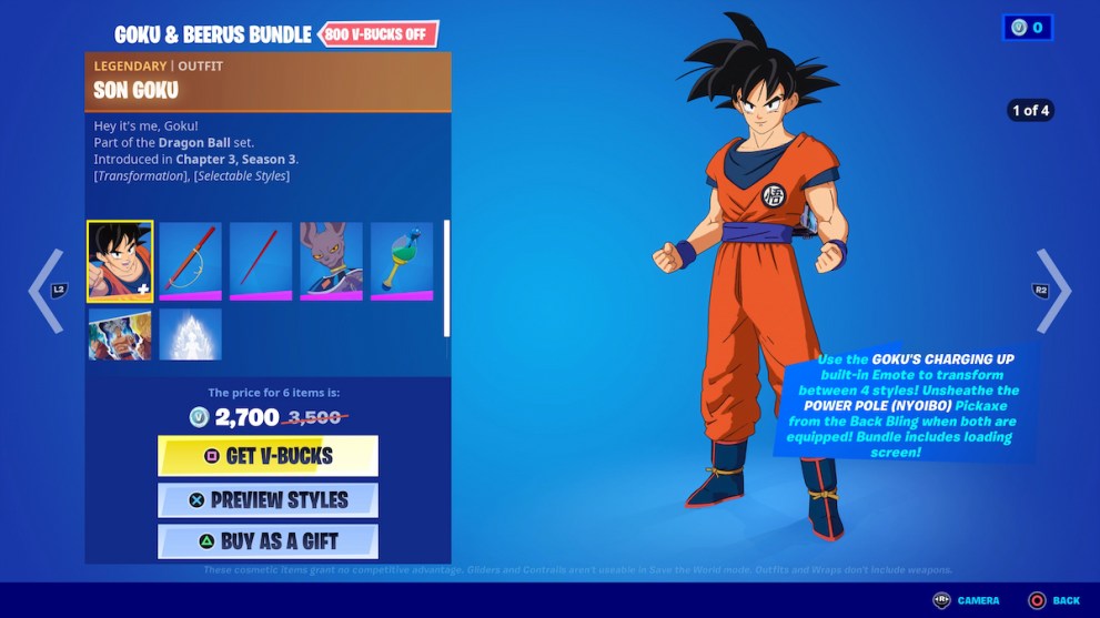 Son Goku Outfit