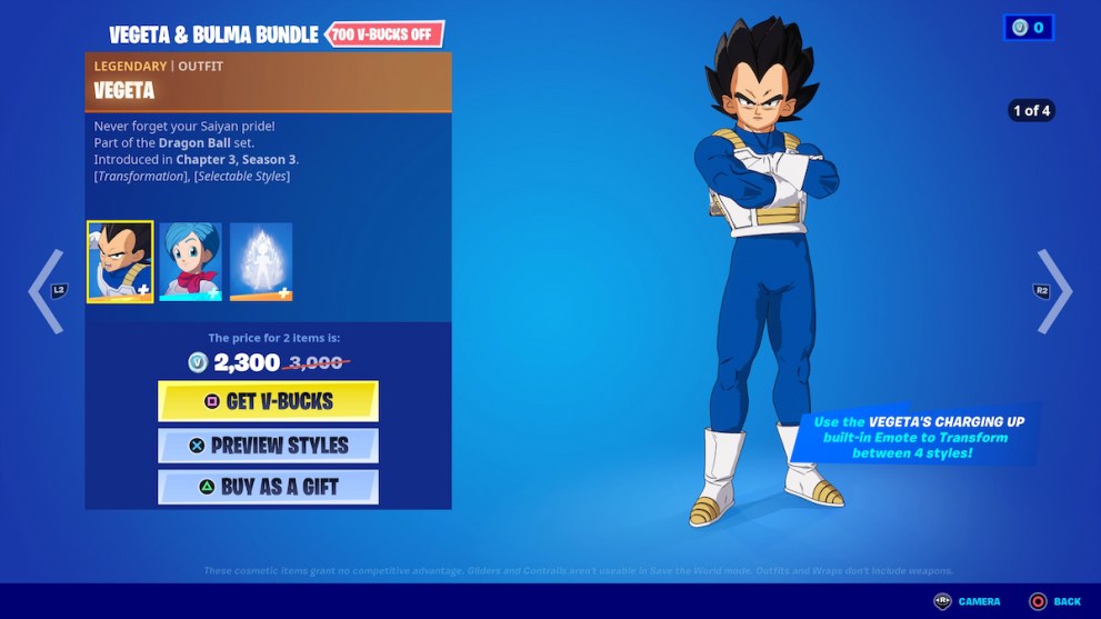 Vegeta Outfit