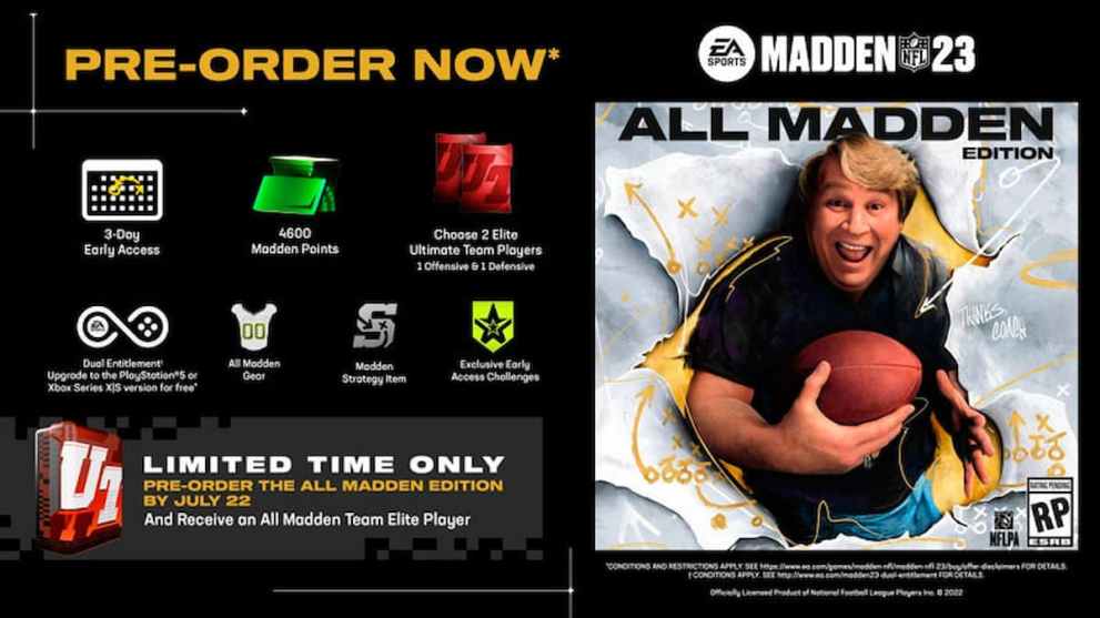 madden 23 all madden edition bonuses