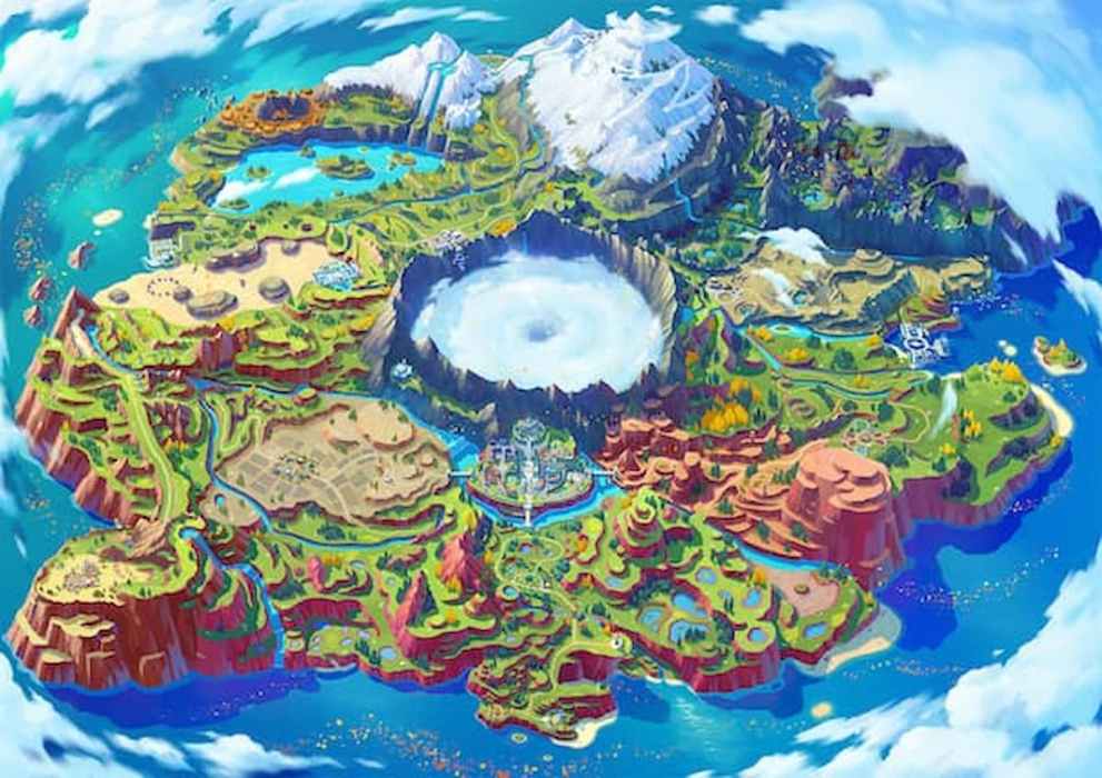 paldea region overview in pokemon scarlet and violet