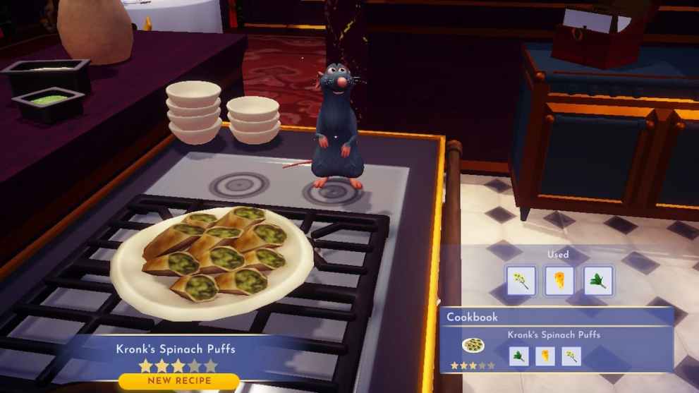 Entree recipes in Disney Dreamlight Valley