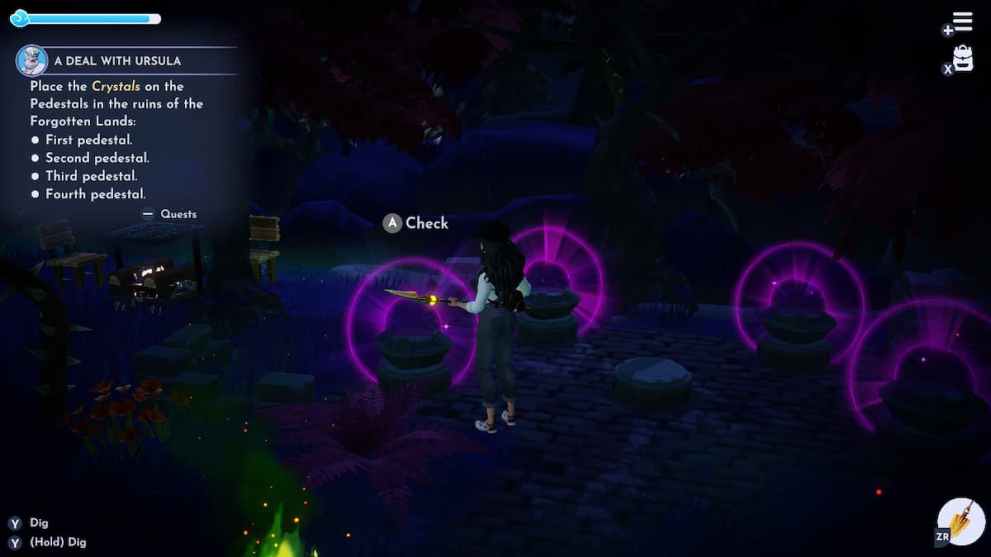 Helping Ursula in Disney Dreamlight Valley