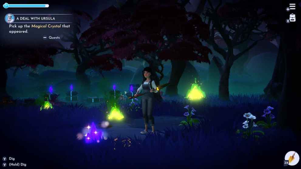 Using the Dark Crystals in Disney Dreamlight Valley