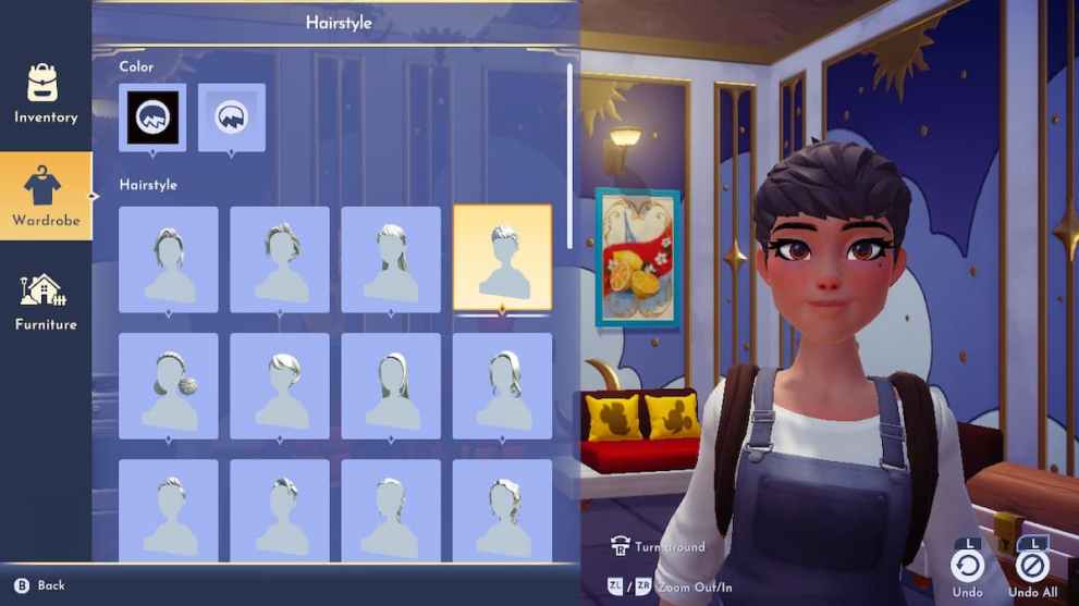 Option 4 in Disney Dreamlight Valley Haircuts