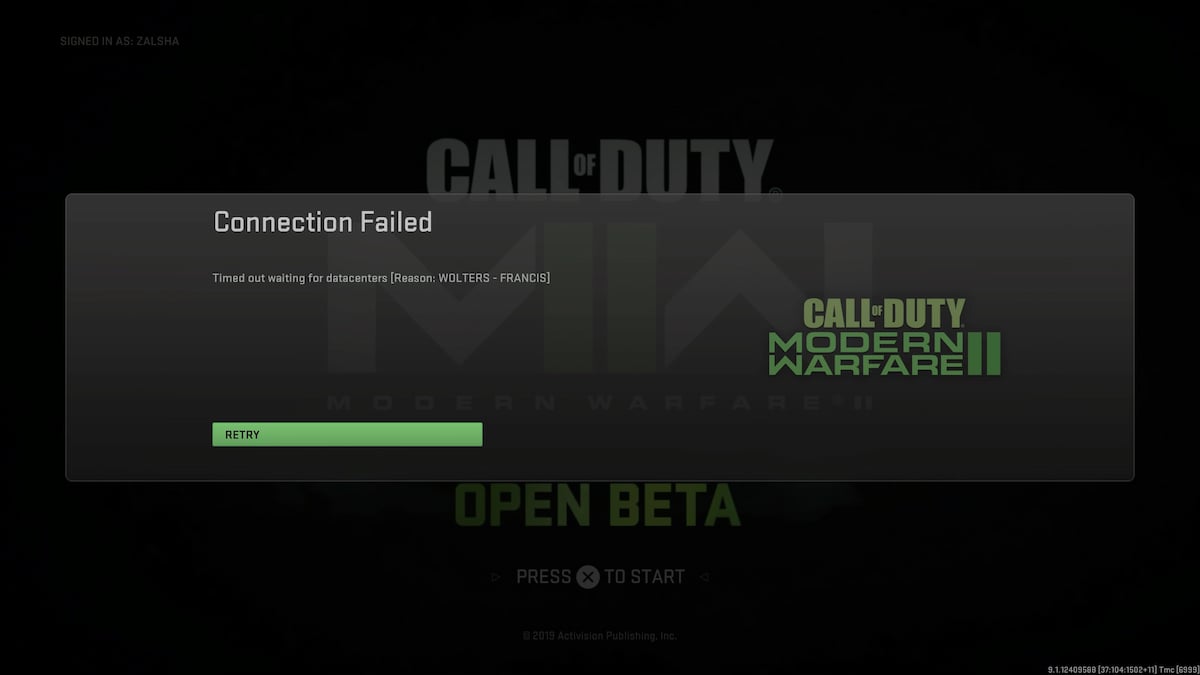 How to Fix CoD Modern Warfare 2 Timed Out Waiting for Datacenters Error