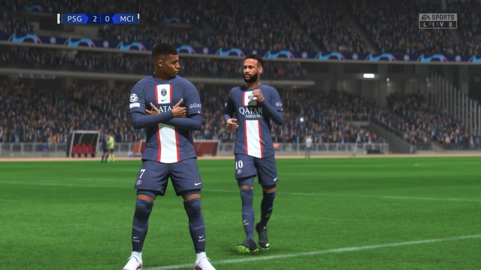 Mbappe Little Brother Celebration in FIFA 23