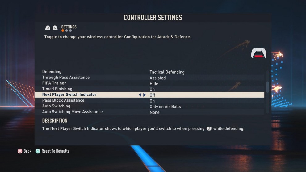 Player Change Arrow in FIFA 23