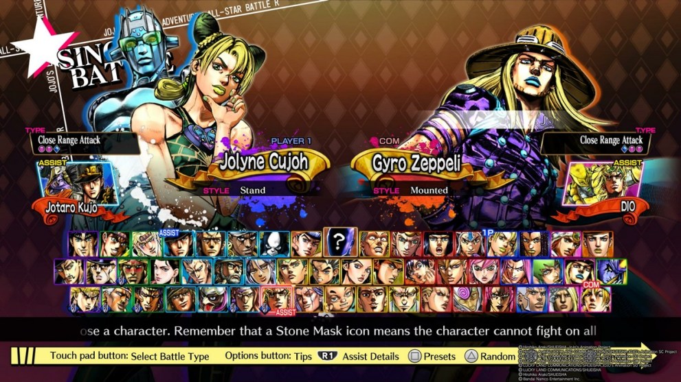 JoJo's Bizarre Adventure: All-Star Battle-R Roster