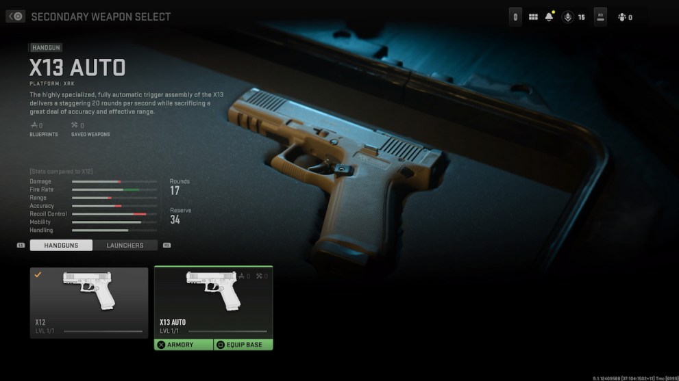 X13 Auto Pistol