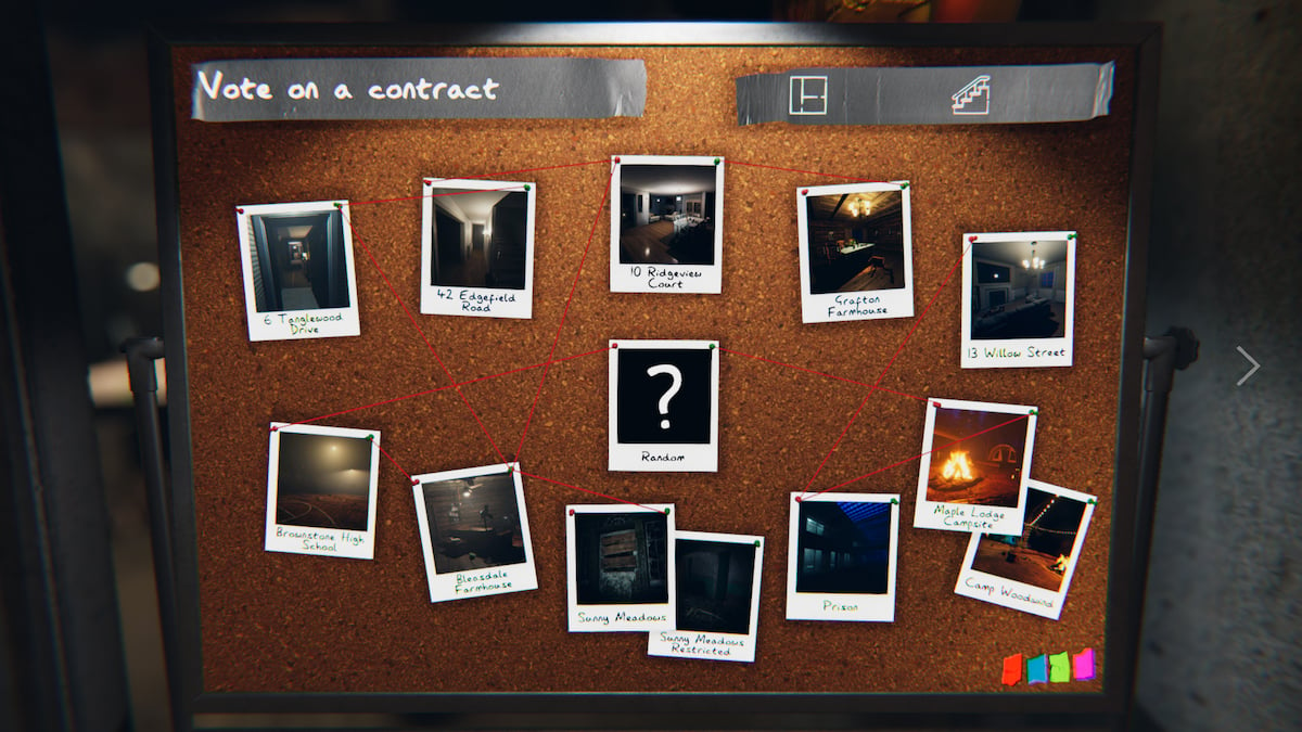 Phasmophobia Map Selection Screenshot